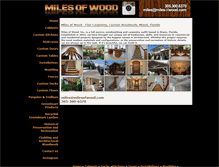 Tablet Screenshot of milesofwood.com